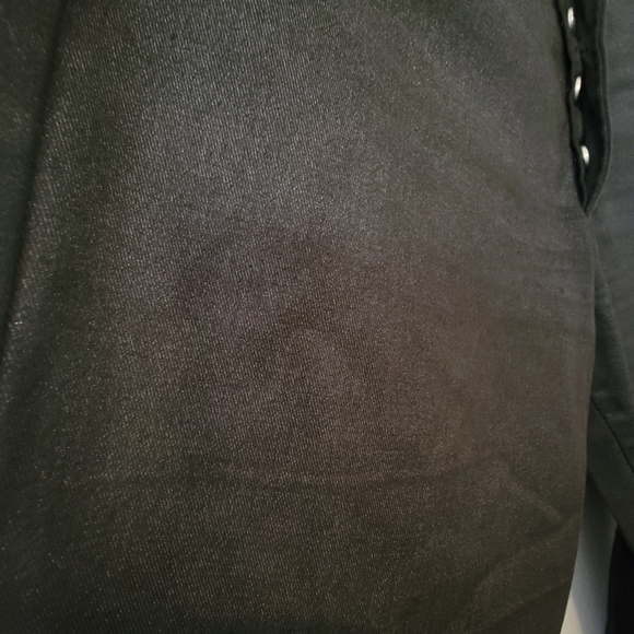 EXTE black jeans.  Size 33. They have a shine/sheen quality to them. - Picture 6 of 6